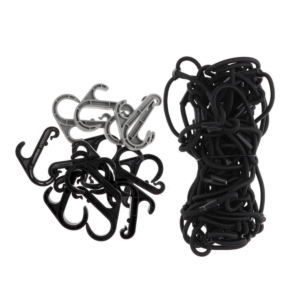 CARMATE inno Cargo Net, Large, 100 x 100 cm, 8 mm Diameter, Extra Thick Rubber, IN832