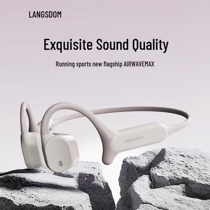 Langsdom AirWave Max Open-Ear Bone Conduction Sport Headphones
