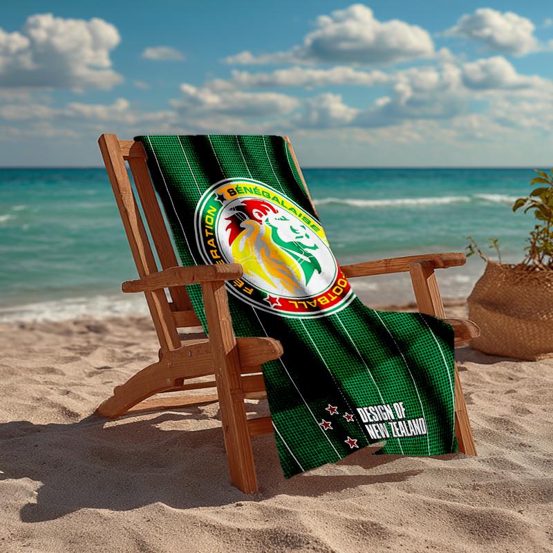 Senegal Fashion Beach Towel: Ideal for Summer Adventures Soft, Absorbent and Quick Drying Suitable for Swimming and Bathing