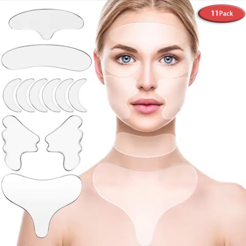 Cross-Border Exclusive Silicone Anti-Wrinkle Patches: 18-Piece, 11-Piece, and 16-Piece Face and Eye Sets
