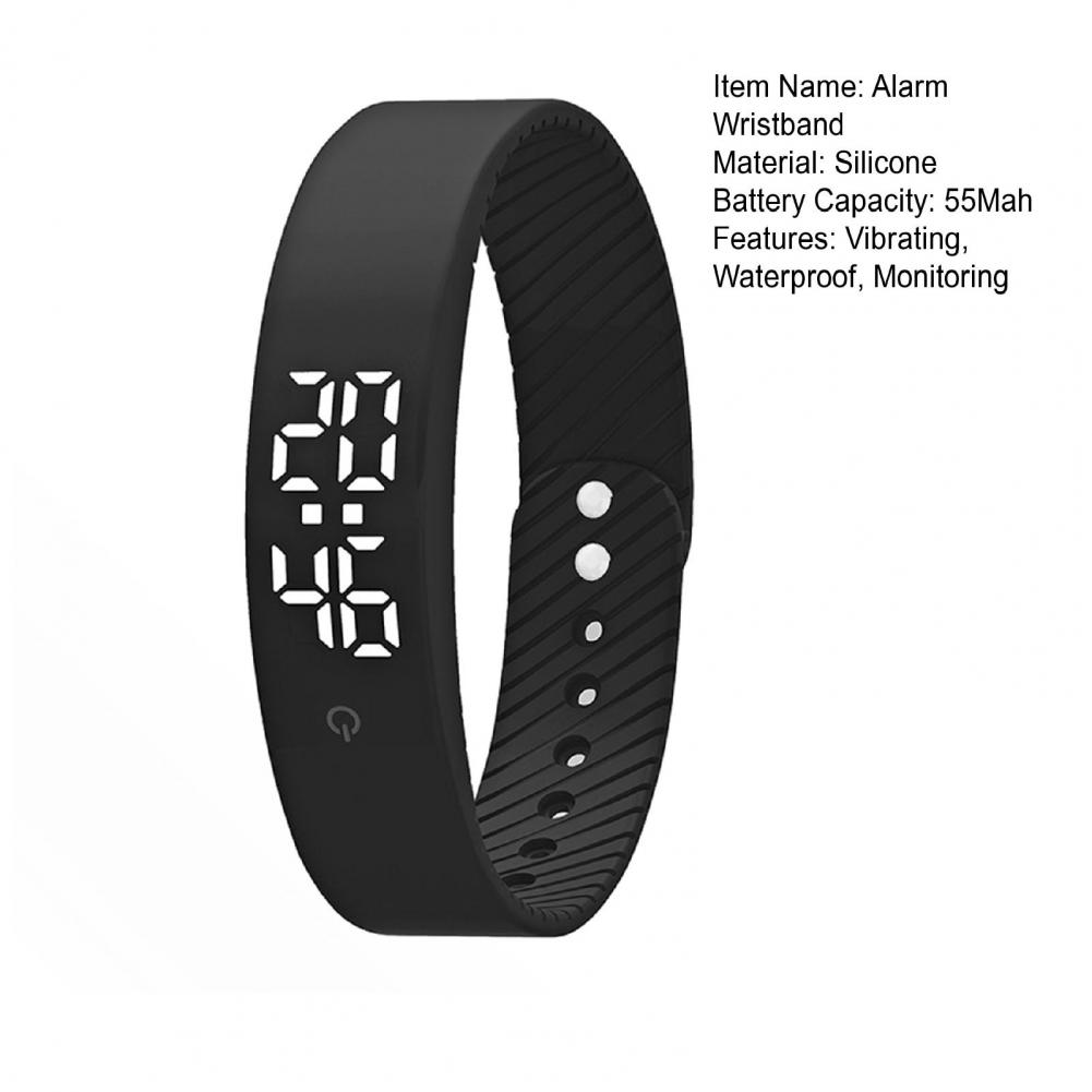 Vibrierendes Alarm-Armband mit Fitness-Tracking Wasserdichte Stumme Weckuhr Armband Vibration Schlaf-Armband Zeitmessung Armbanduhr
