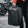 Hard Shell Motorcycle Backpack Riders - Waterproof Dual-Compartment Gear Bag With Helmet Storage 26L Capacity Black