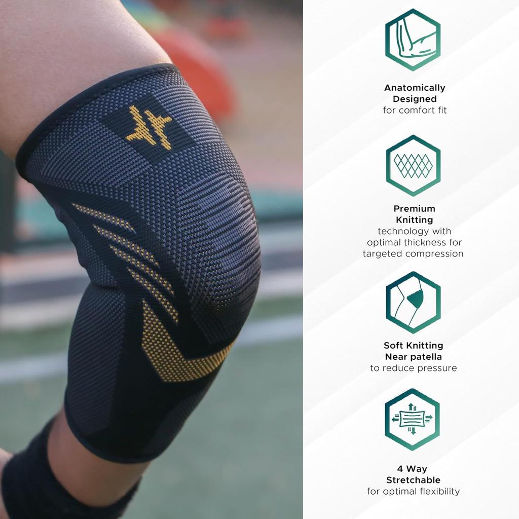 PulseITElboX Elbow Support for Joint Stability and Pain Relief | Breathable, Lightweight Design for Sports, Arthritis, Workouts, and Exercise | P