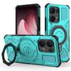 For Oppo Reno13 Pro 5G Magnetic Case Rotating Metal Kickstand PC+TPU Phone Back Cover