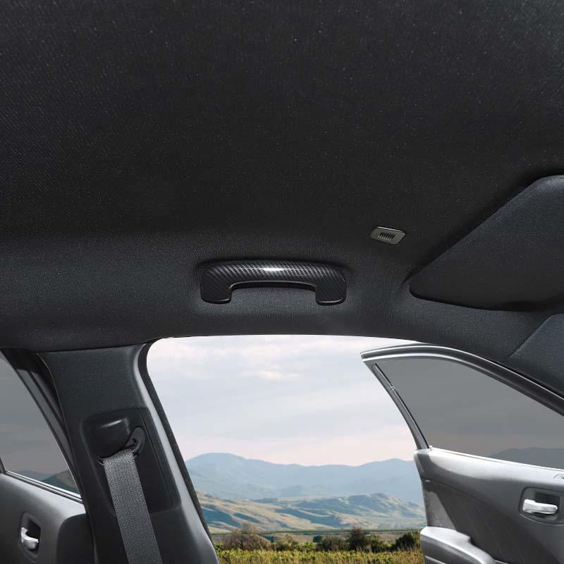 ABS Top Handle Decoration Protective Cover Sticker Fit For Dodge Charger 2011 Up Car Interior Accessories