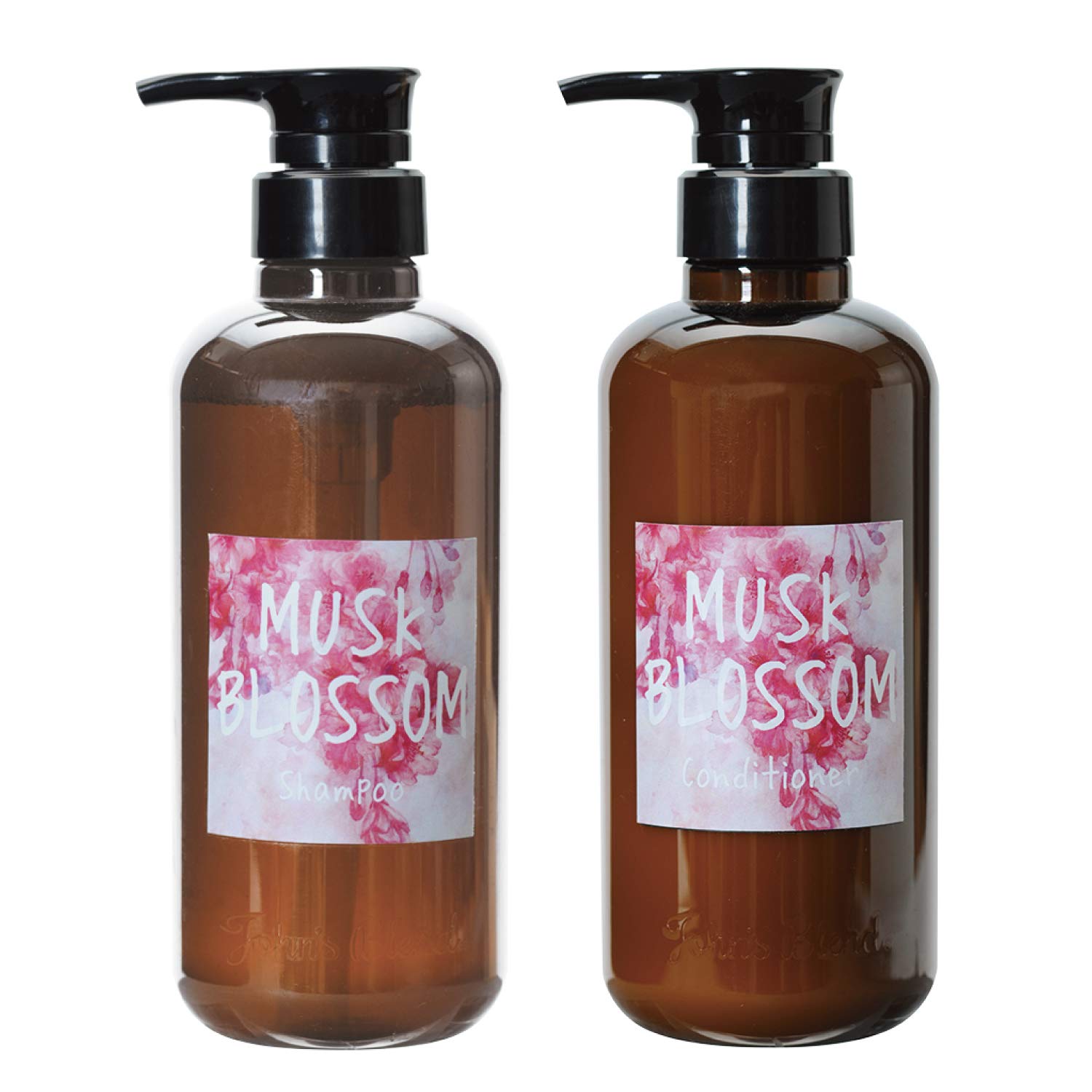 

John s Blend Shampoo and Conditioner Set with Amino Acids and Moisturizing Ingredients OA-JOS-25-1 Musk Blossom 2-Piece Assortment