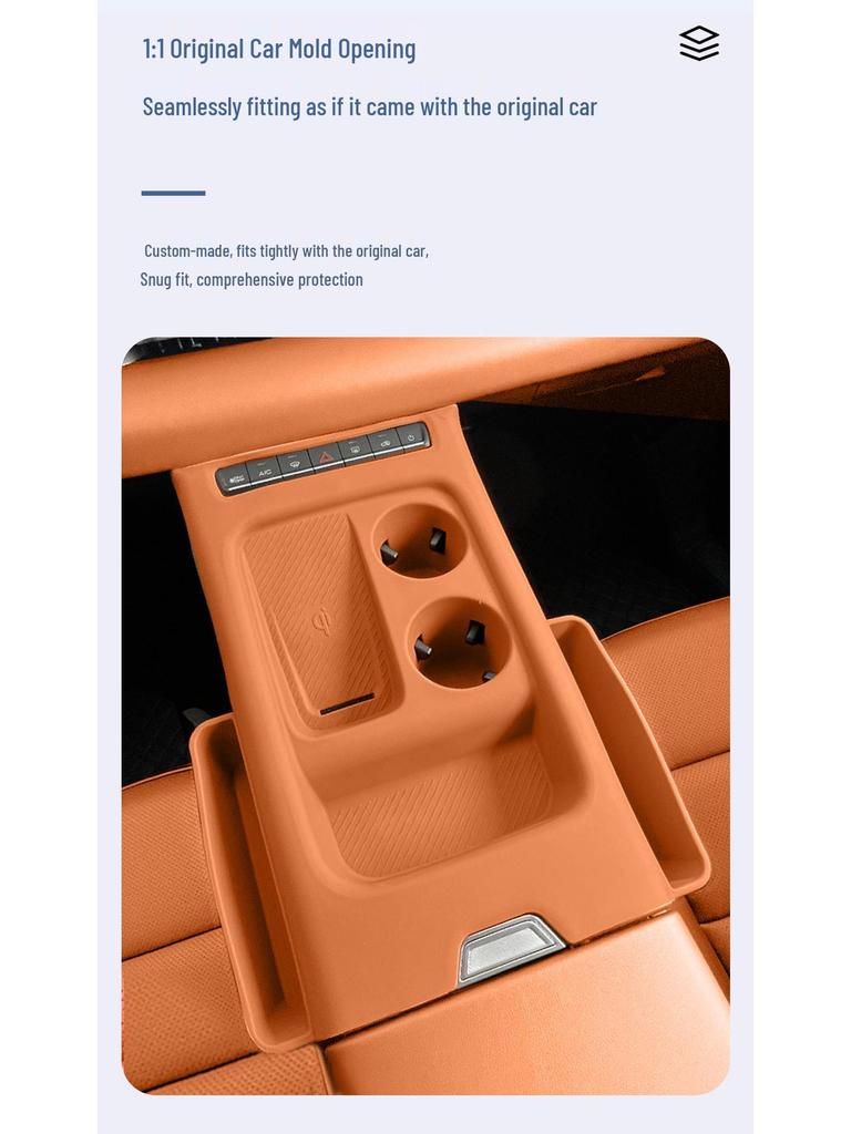 Haval H6L Gear Shift Wireless Charging Anti-slip Silicone Mat & Cup Holder Insert