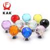KAK 30mm Boutons en Verre Cristal Poignées d'Armoire Boules Cristal Colorées Poignées de Placard Boutons de Tiroir Poignée de Meuble de Cuisine Quincaillerie