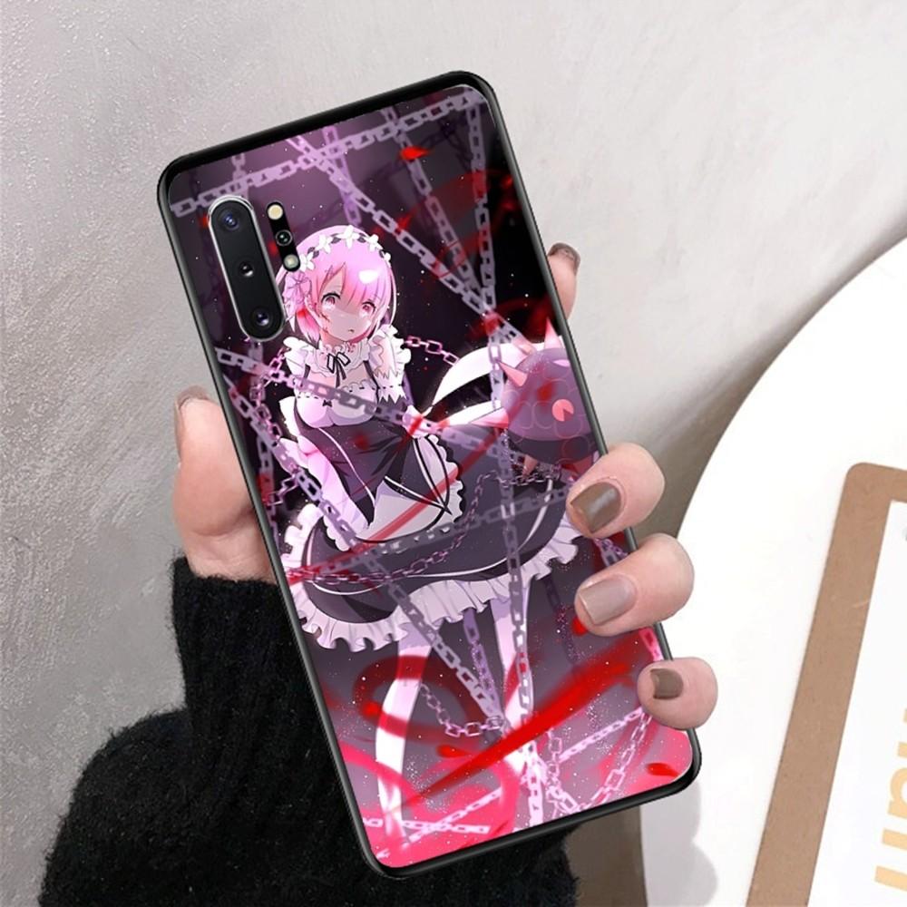 ReZERO Ram Rem Phone Case For Samsung Note 8 9 10 20 pro plus lite M 10 11 20 30 21 31 51 A 21 22 42 02 03
