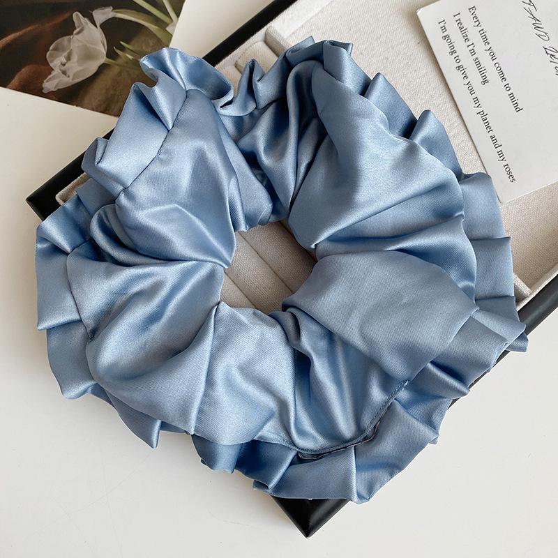 

Французская ретро бархатная резинка для волос с оборками - двухслойная резинка для женщин