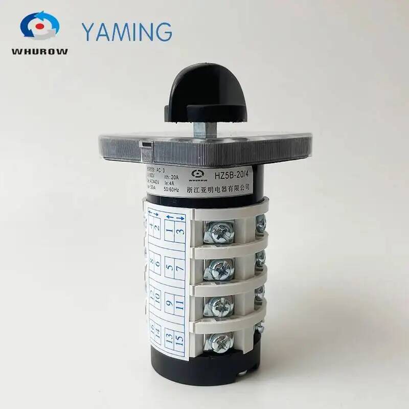 Yaming Electric 0-6 Positions Power Control 4 Knots 20A Rotary Cam Switch Universal Changeover Interruptor HZ5B-20/4