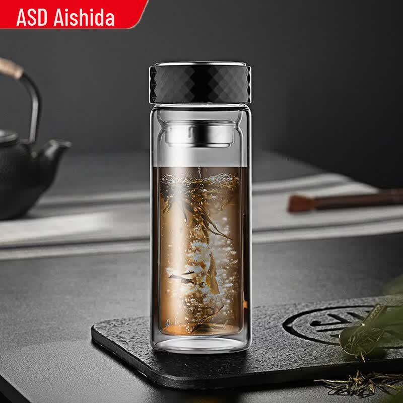 ASD Double-Layer Insulated Glass Mug