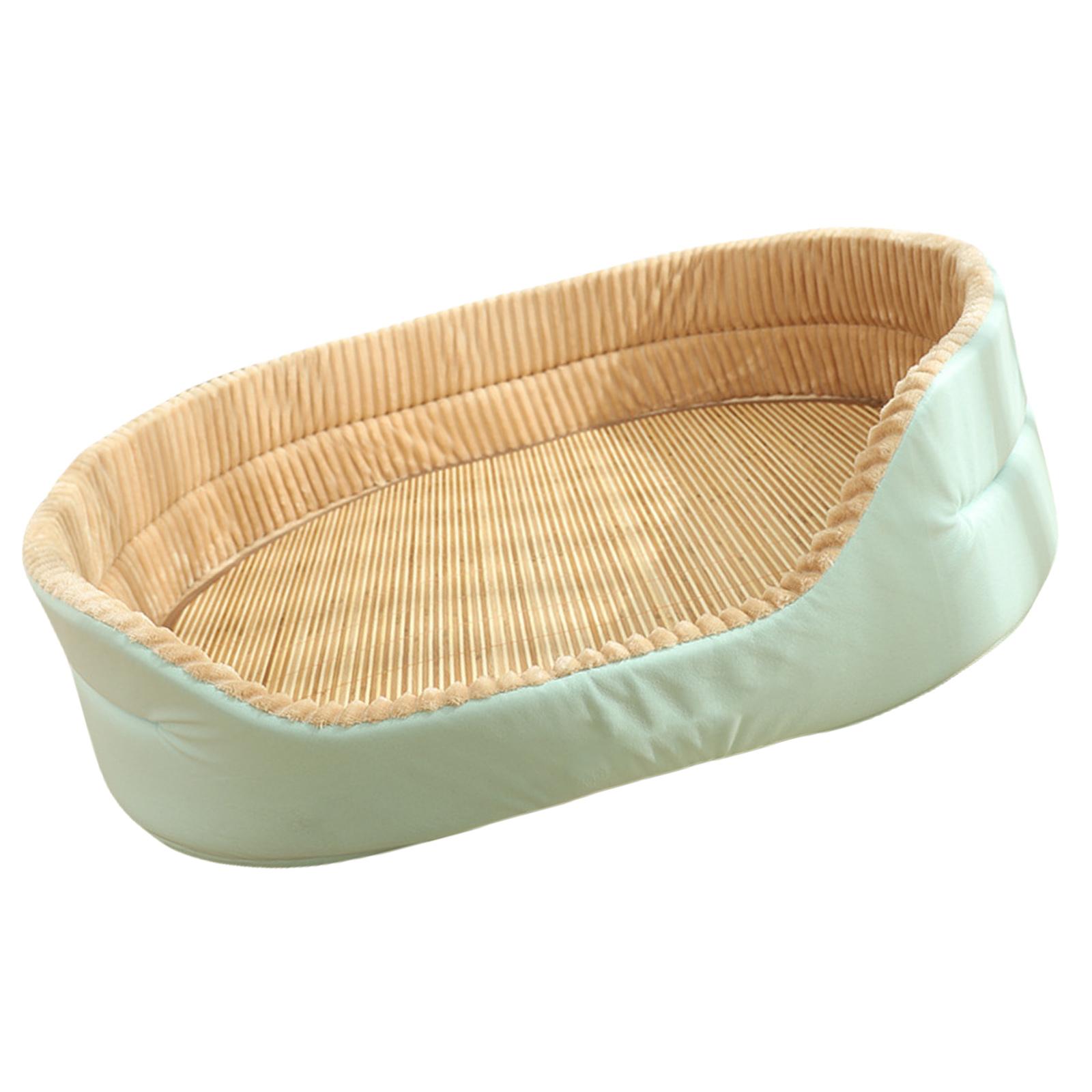 

Теплий килимок для домашніх тварин, м яка плюшева подушка для відпочинку собаки від маленького до великого розміру, зручне та пране спальне місце для домашньої тварини S зелений