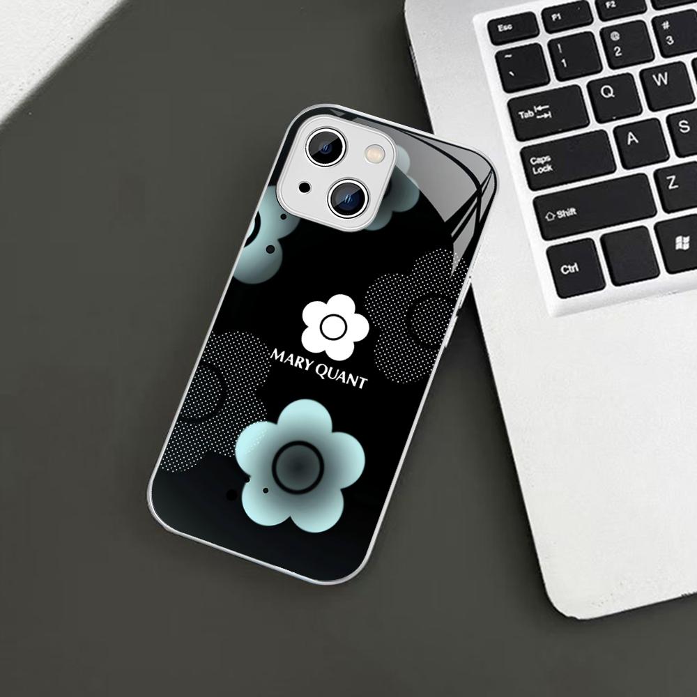 

M-Mary Q-Quant Phone Case For iPhone 14 13 12 Mini 11 Pro XS Max X XR 14 Plus Tempered Glass Cover iphone XR