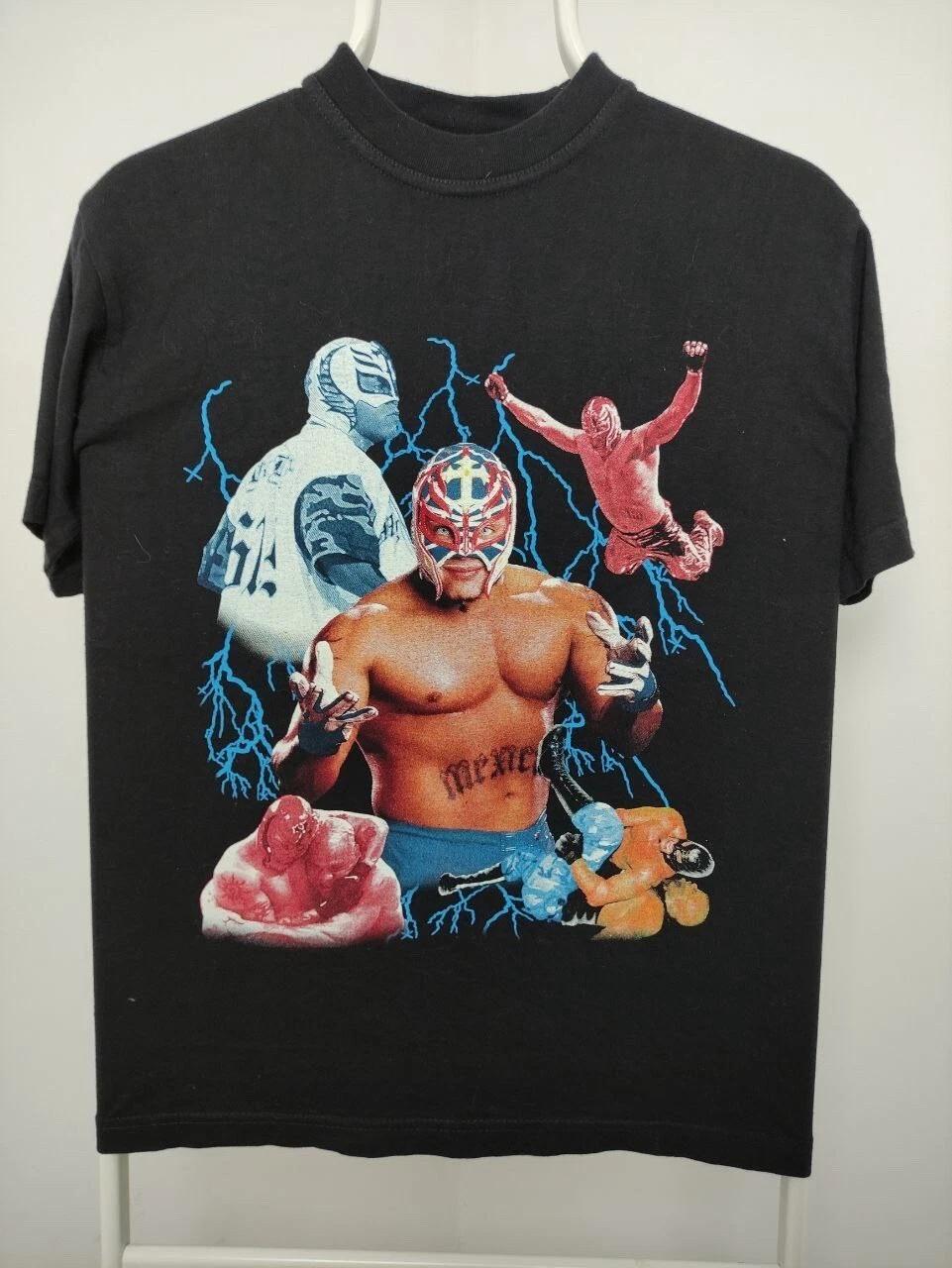 RARE! Rey Mysterio Black Cotton T-shirt Full size S-5XL HRL954 L