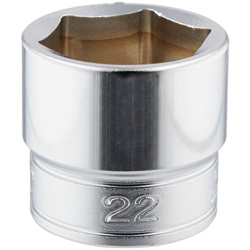 Kyoto Tool (KTC) Hexagonal Socket, B322, 22mm x 9.5mm Drive x 28mm Overall Length