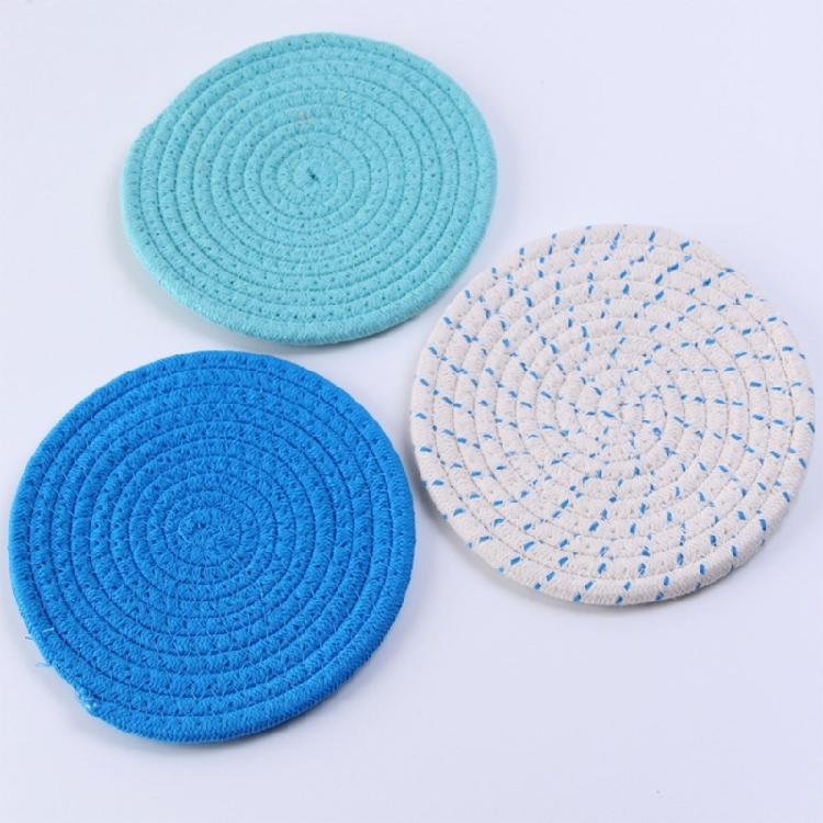 1/3pcs Handmade Braided Drink Coaster Woven Placemats Heat-Resistant Mat