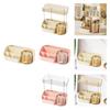 Makeup Desk Organizer Stylish Versatile Display Case Decorative Skincare Organiser for Counter Desktop Dresser Bathroom Perfume