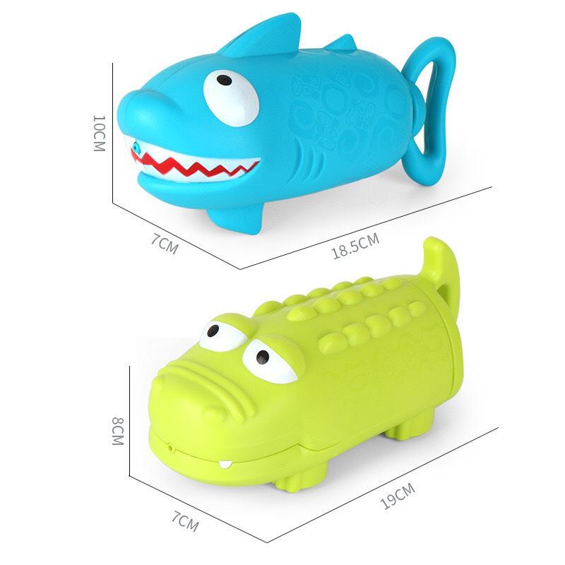 Kids' Shark Water Gun Outdoor Play Toy: Parent-Child Beach Battle Pump Pistol