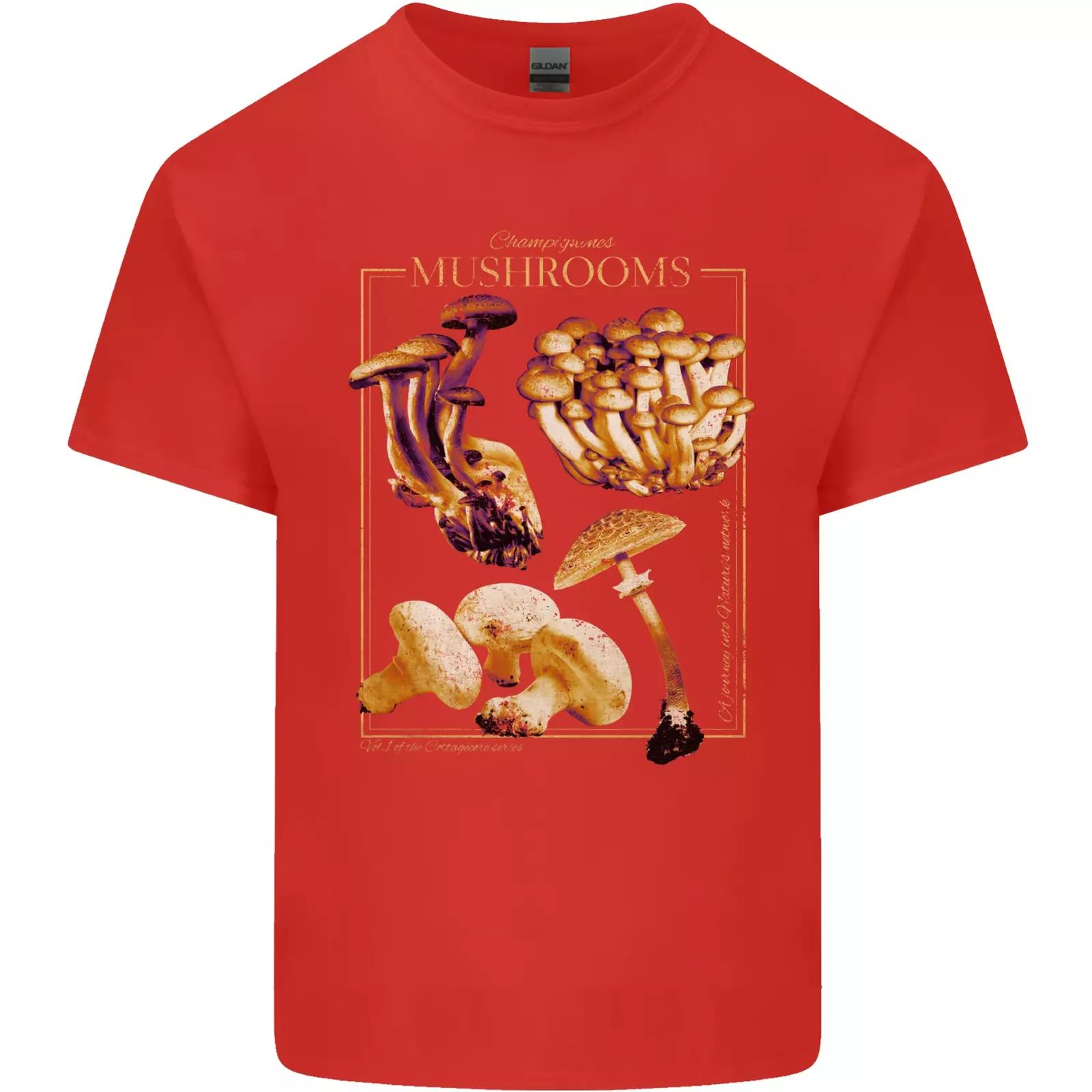 Mushroom Species Mycology Camping Foraging TShirt 100 Cotton ONeck Summer Short Sleeve Casual Mens Tshirt Size S3XL S