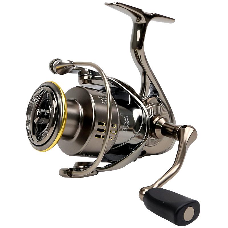 Reel Spinning High Strength Metal Fishing Reel Freshwater Spinning Wheel Fishing Reel for Salt Water 1000Series золотой