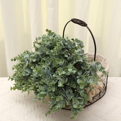 1 Pęczek Sztucznego Eukaliptusa Realistyczny DIY Świeżo-utrzymujący Bukiet Kwiatowy Sztuczny Liść Pieniążka