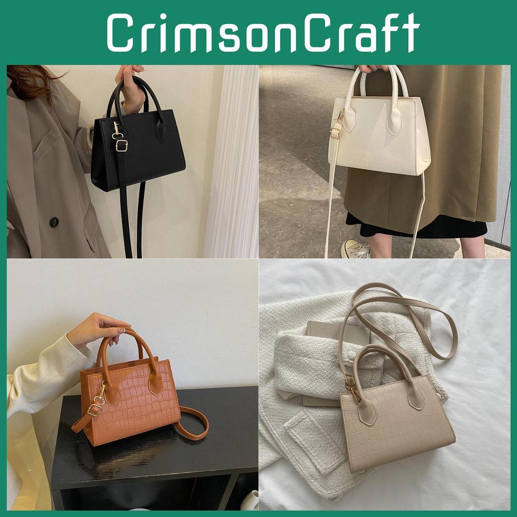 Retro Style Pu Crossbody Bag With Top Zipper For Womens Streetwear Outfits