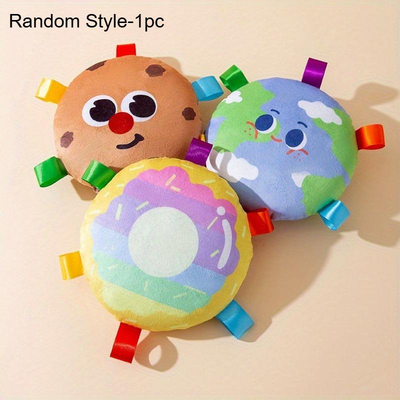 1pc Plush Squeaky Pet Toy Interactive Dog Chew Toy Pet Plush Frisbee Durable Squeak Toy for Puppies and Dogs Pet Products