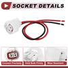 X Autohaux 2Set Side Marker Light Socket Wiring for Toyota Camry No.90980-11156