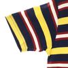 GYMPHLEX Border Pattern Short Sleeve T-shirt L Navy Women Used