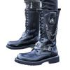 Men Large Size Motorcycle Martin Boots Tall Outdoor Riding Casual Work Shoes for Travel Streetwear Daily Wear Sizes 39-48