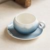 High-value Gradient Coffee Cup Ceramic Cup and Saucer Set Mug Home Afternoon Tea Cup Dessert Saucer