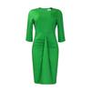 Women Elegant Office Commuting Half Sleeve High Waist Bodycon Large Size Midi Dress
