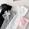 Kids Knee High Socks For Girls Princess Dot Bow Children's Stockings Spring Autumn Student Long Sock 3-8Years