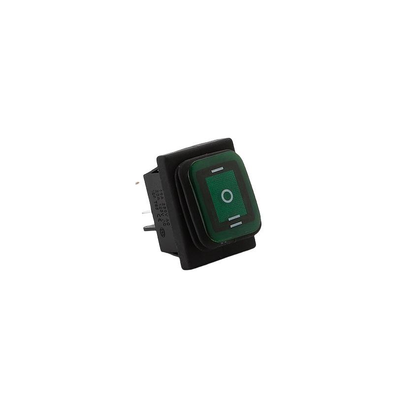 1 Piece T85 6Pin On Off On 12V 220V Red Green Blue Light Kcd4 Heavy Duty 16A 250Vac 30X22Mm Waterproof Rocker Push Switch