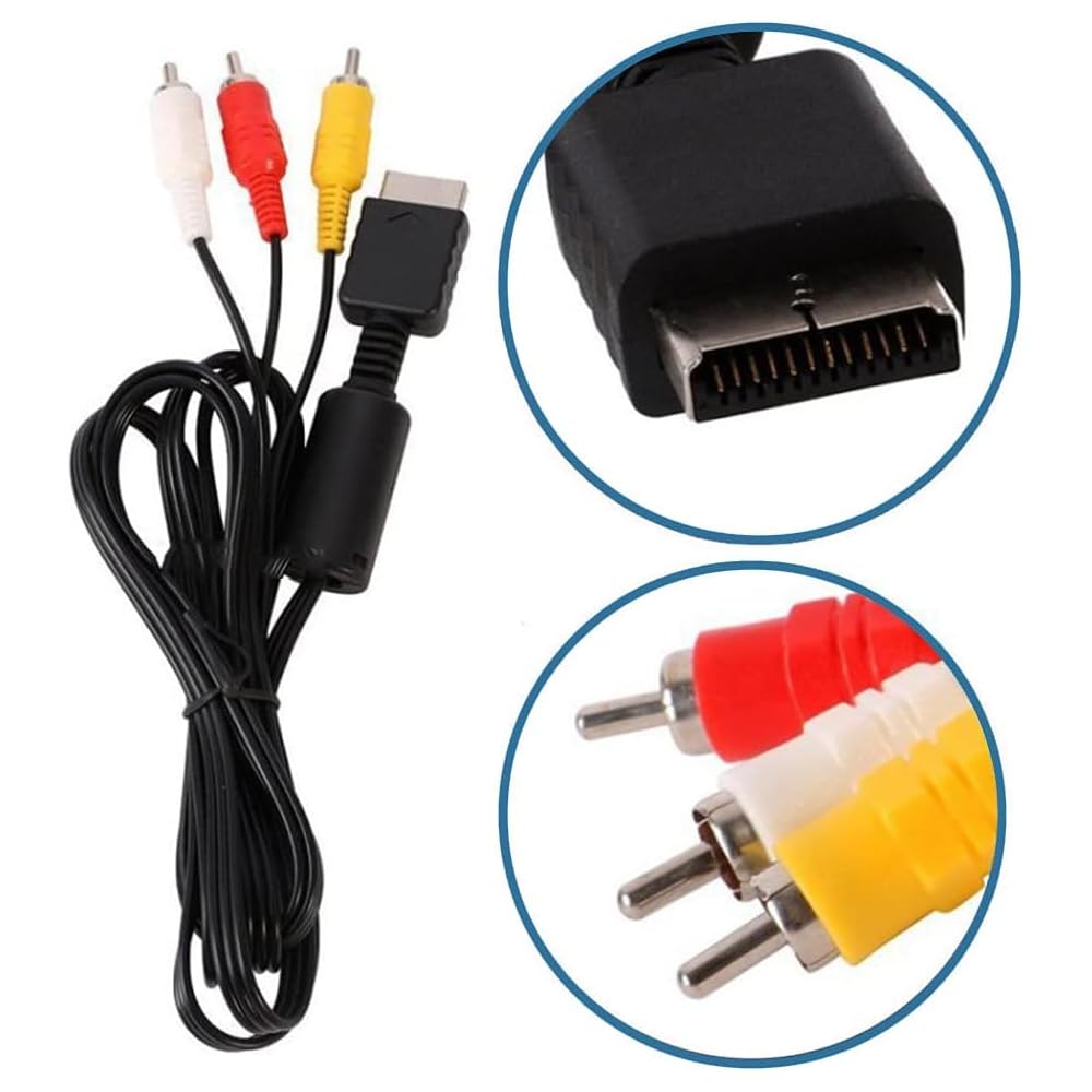Kábel Kábel PS1 PS2 PS3 AV Kábel Čistá Meď RCA Konverzný Adaptér Konvertor AV Kompozitný Kábel Komponentný Kábel Kábel Video Audio Terminál 1,8 M