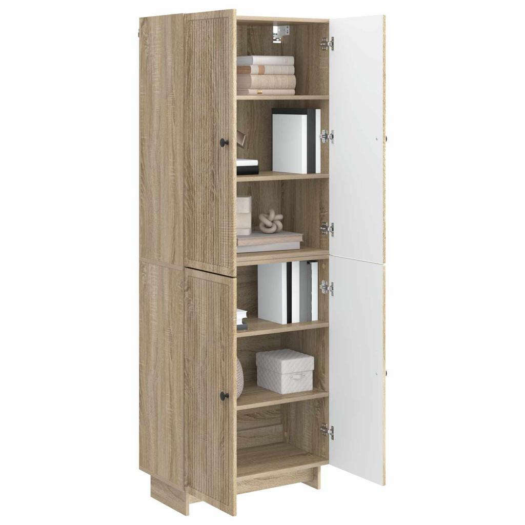 Cabinet Set 2 pcs Sonoma Oak 66 x 34.5 x 90 cm Particleboard