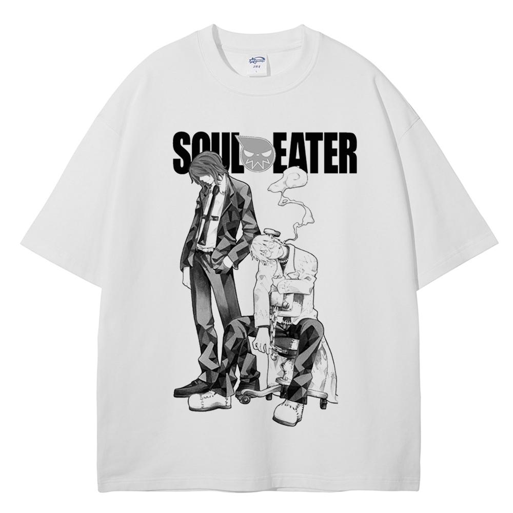 2025 Manga Soul Eater T Shirt MAKA ALBARN SOUL EATER Tshirt Men Women Clothes High Quality Cotton Summer Short Sleeve Tee Shirt