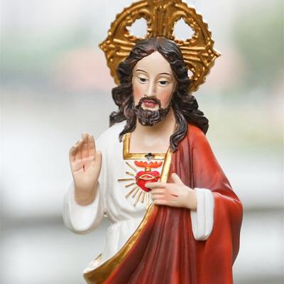 20/30 cm Náboženský Ježíš Posvěcení Figurka Dekorace Pryskyřice Řemesla Církevní potřeby Religioso Socha Sochy Sochy Domov