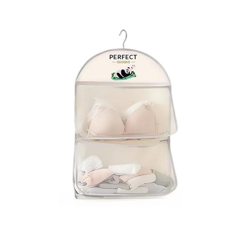 Large Capacity Storage Net Dormitory Wardrobe Socks Underwear Hanging Bag Multilayer Breathable Mesh Pocket Door Storage Bags
