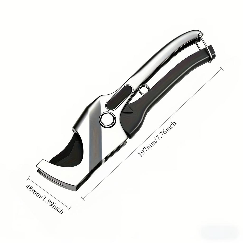 0-35mm/42mm/51mm/75mm Heavy Duty Pipe Cutter with SK5 Steel Blade, Quick Cutting Tool for PPR PVC Aluminum Plastic Water Tube and Metal Pipe Cutting