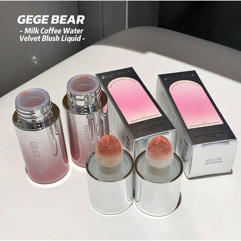 Gege Bear - Milk Coffee Water Velvet Cheek Blusher - 4-5
