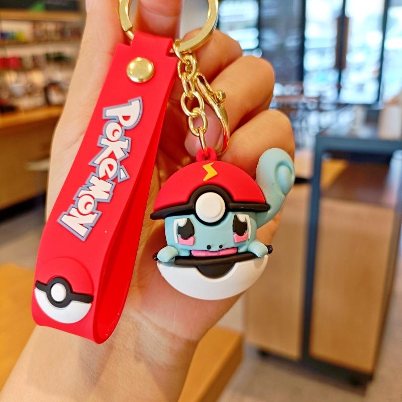 Pokemon Ball Squirtle Charmander Key Ring Adorable Key Keychain Doll Present Beautiful Design Durable Ornament for