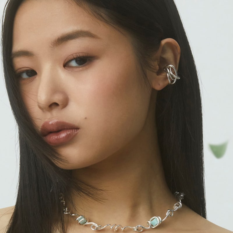 NEW PIECE VINE EARCUFF / SILVER