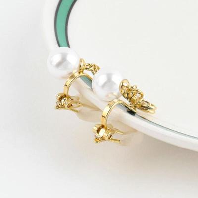 Women's Spring Flower Pearl Drop Earrings