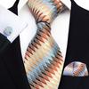 Rubber Fastener Pre-tied Necktie Striped Design Easy Neck Tie Zipper Necktie  Suits Matching