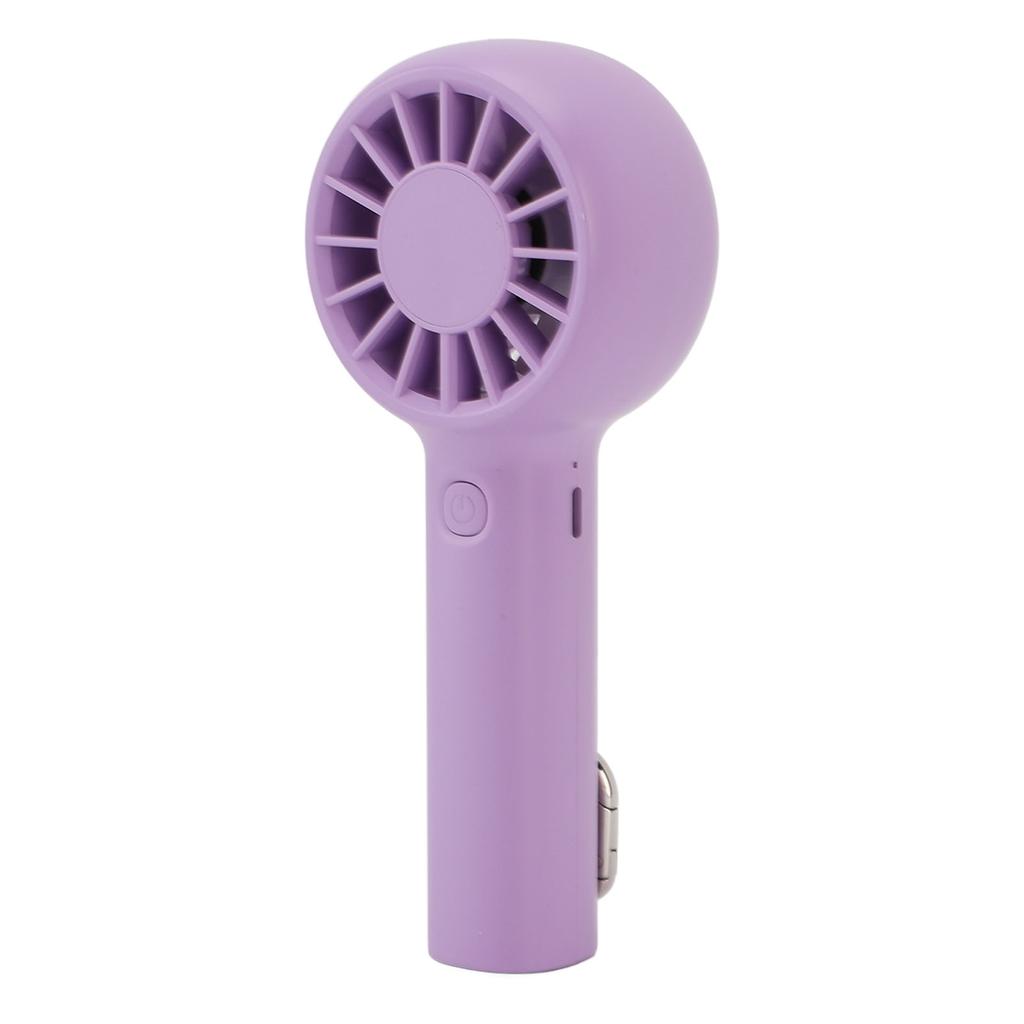 Handheld Fan 5 Speed Adjustable Silent 5.5h Running Portable Fan with Buckle for Outdoor Beach