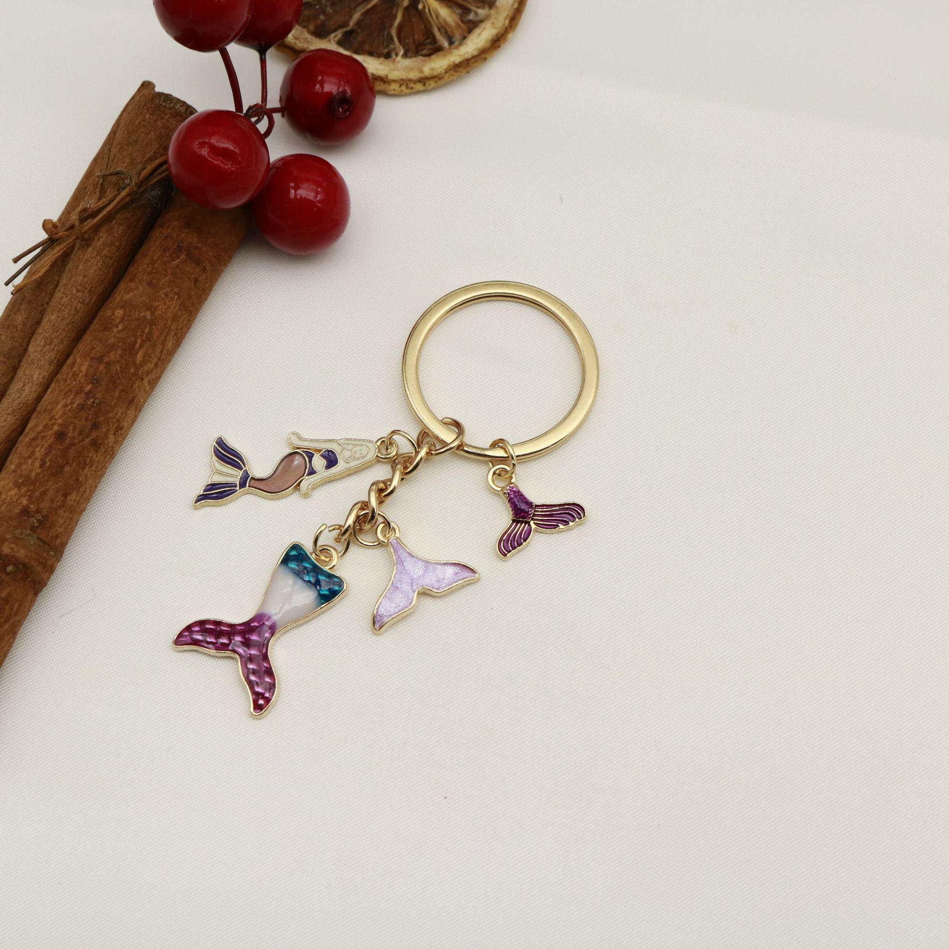 Ocean Series Starfish Turtle Mermaid Keychain