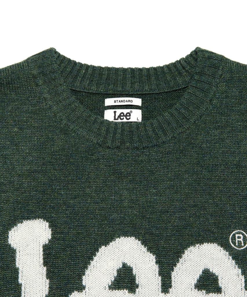 LEE Big Twitch Logo Knit Green