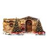 Snow Scene Sticker Christmas House Wall Sticker, Removable Self-Adhesive Decoration Decal Decal, PVC Waterproof Decorative for Holiday Window Stickers